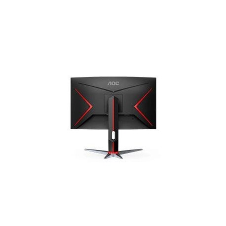 MONITOR AOC GAMER CURVO 24 / NEGRO – ROJO /  PANEL VA ...